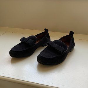 Coach suede loafers, Black